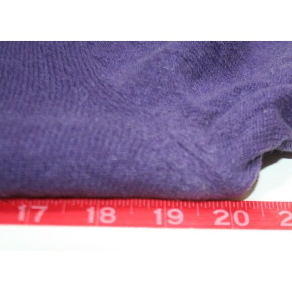Halogen 100% Cashmere Sweater Womens Large Purple V-Neck Preppy Soft Cozy Luxury - Picture 6 of 8